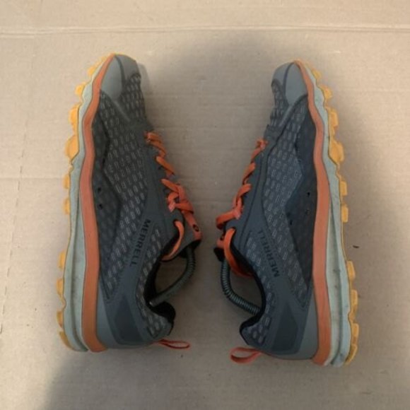 Merrell All Out Crush Trail Running Shoes Orange/Gray Mens Size 10 J35535 Hiking - Picture 4 of 8